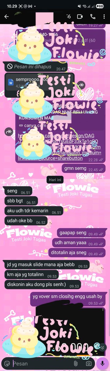 Flowie! Joki tugas with 4.5k+ testi✨️ tweet media