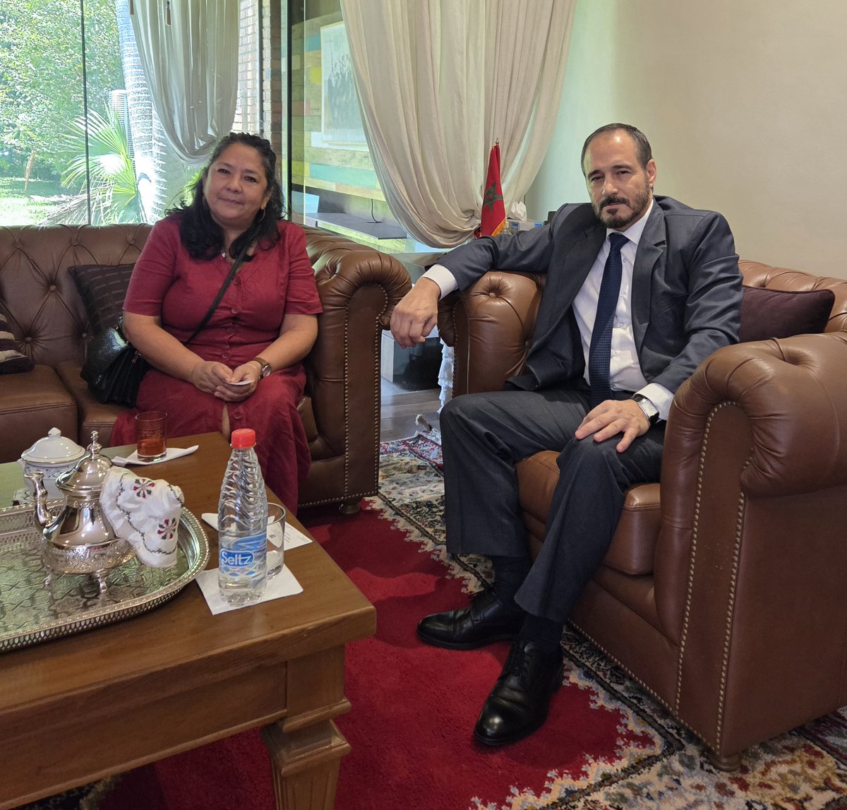 J’ai eu l’honneur de recevoir cette semaine, en visite de courtoisie, l’Ambassadeur de Cuba, Mme Belkys Lay Rodriguez, à la suite de la présentation de ses lettres de créance au Président de la République.