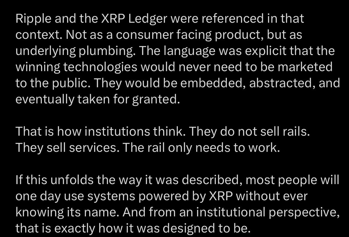 This is exactly how it plays out.

The invisible hand.

Hidden in plain sight.

XRP