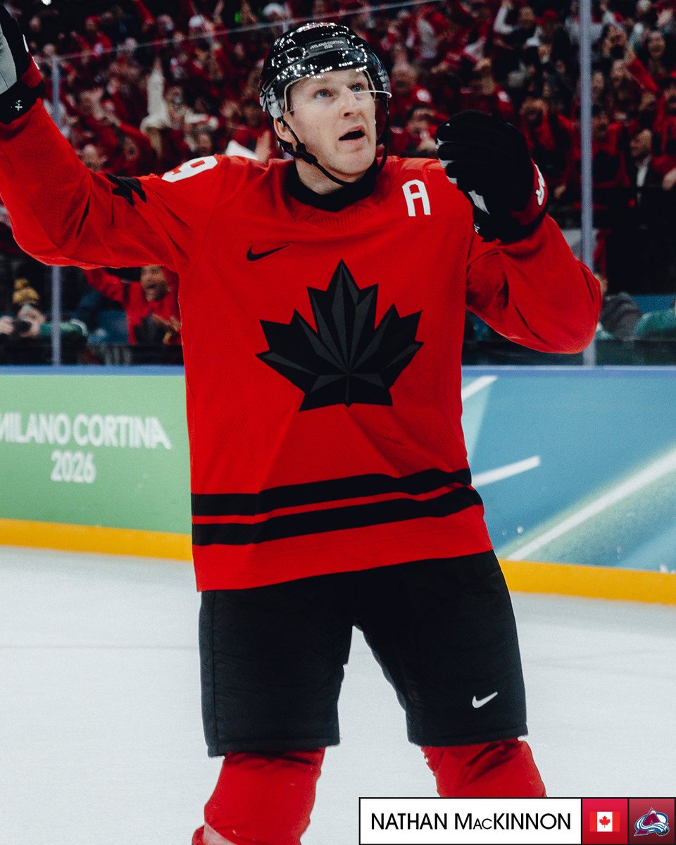 NATHAN MACKINNON DELIVERS FOR HIS COUNTRY 🐶
Watch Canada in the gold medal game at the #MilanoCortina2026 #WinterOlympics SUNDAY at 8:10a ET on @NBCSports, @peacock, @cbcsports, @cbcgem, & @Sportsnet!