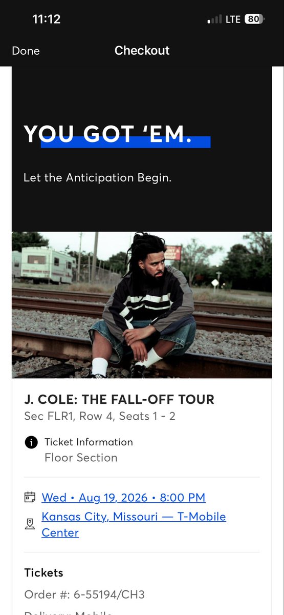 BlackLeach's tweet photo. @JColeNC 8.19.26 See you soon. 🙏🏽 https://t.co/u74ewEMMeX