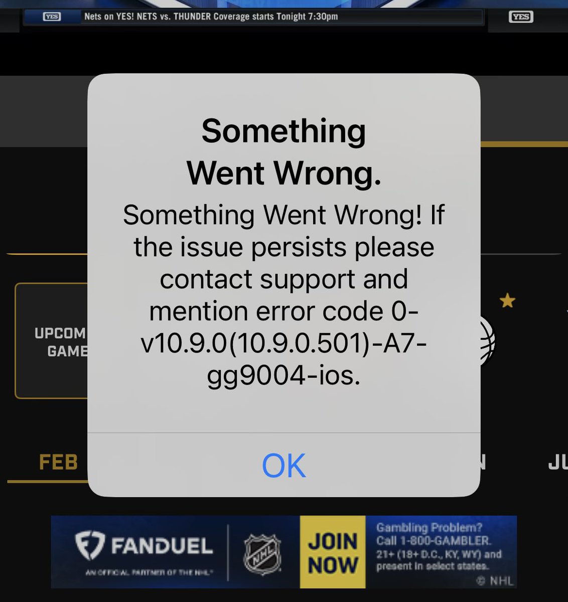 <a href="/YankeesFanEarl/">Earl Simmons</a> Gotham Sports app supposed to have Yankee game on now, but it keeps crashing both on my TV and on my phone. None of their support people are available. Just wonderful.