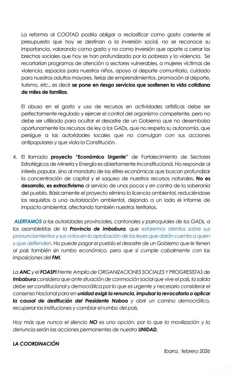 BettyRomeroT's tweet photo. https://t.co/dqP6HX3GST
#MANIFIESTO La cereza del pastel @DanielNoboaOk eleva la jornada laboral a #12horas diarias y obviando el pago de horas extras y suplementarias‼️
@ANC_Ecuador
@AncImbabura
@iturralde_23638 https://t.co/hhSh4ytapG