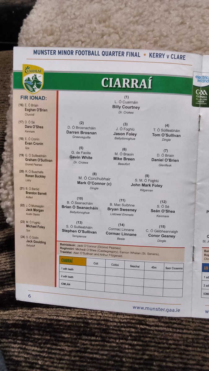 seamusmcquaid's tweet photo. 2015 Munster GAA football Q-final Programme @Kerry_Official v @GaaClare . #allthingsgaacollection #ClareGAA #kerrygaa #clarefootball @keelansexton https://t.co/9Dh5lxVUB5