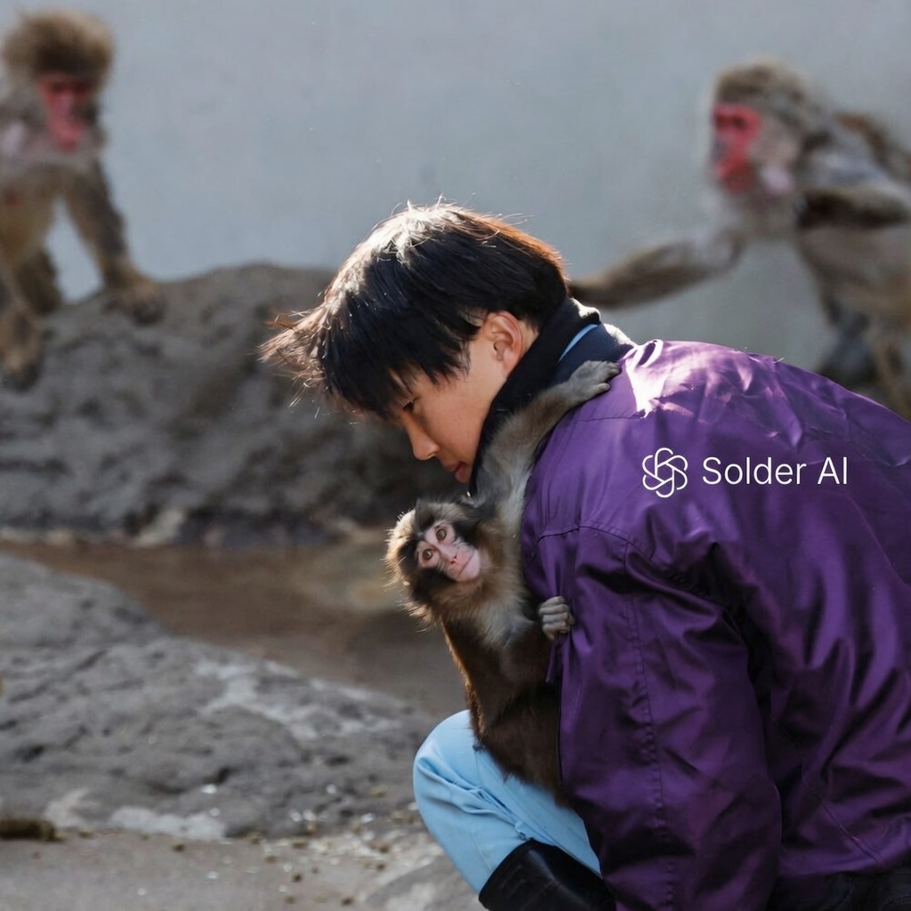 0xSolderAI's tweet image. The only AI thing here is the purple Solder jacket. 

Hang in there $PUNCH 🐵🫶

#HangInTherePunch #PunchTheMonkey #PUNCH