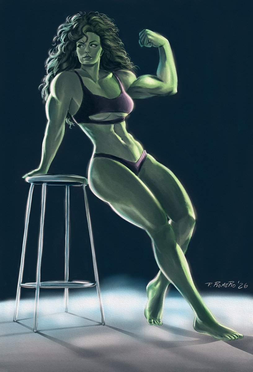 A very recent She-Hulk commission.