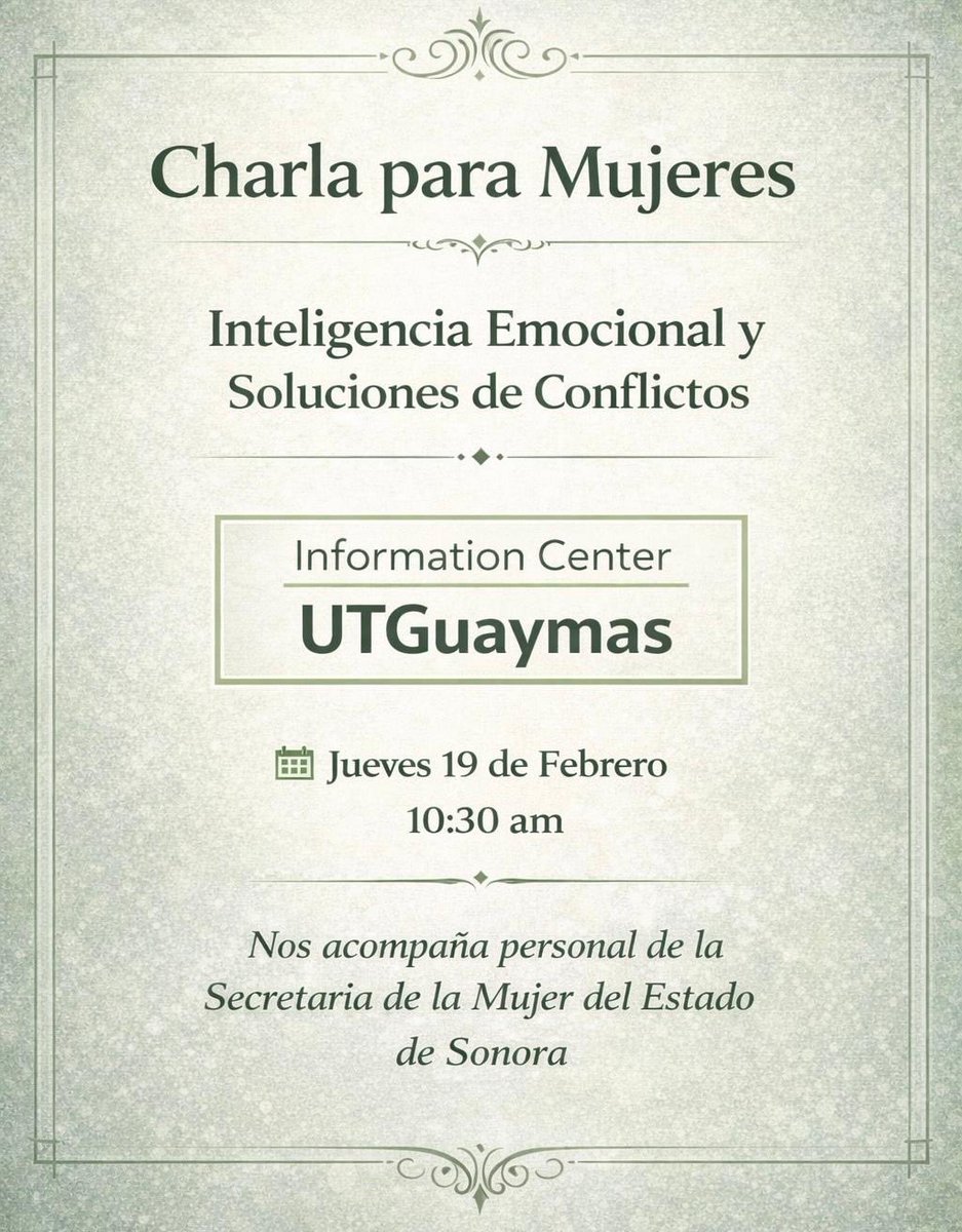 Cuando se convoca con propósito, la respuesta siempre llega.

Total reconocimiento al rector @davidpintorh y a la @utgbis Universidad Tecnológica de Guaymas por abrir estos espacios.

Gracias a quienes atendieron el llamado de asistir y sumaron a este esfuerzo. 

 #UTGuaymas