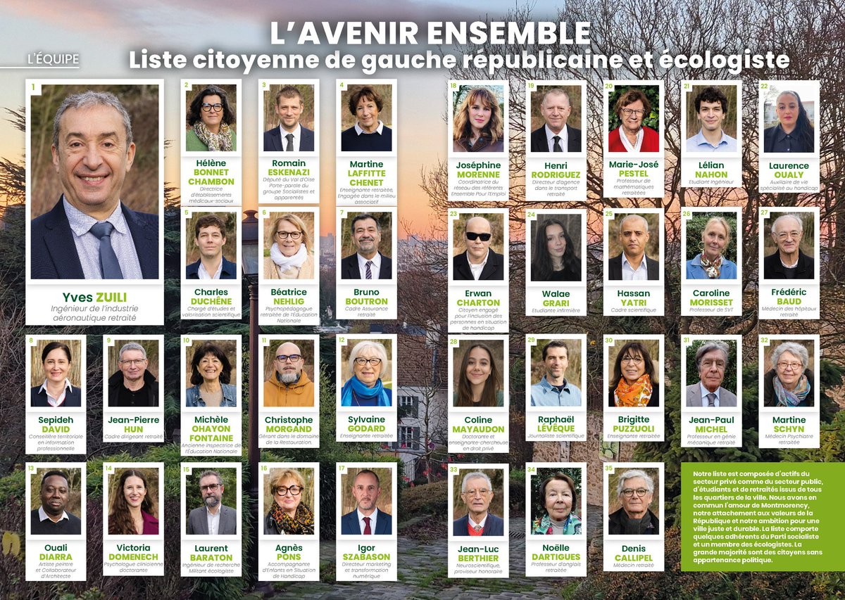 RomainEskenazi's tweet photo. Notre liste est déposée ! Découvrez les candidats de l'équipe de l'Avenir Ensemble avec Yves Zuili : des femmes et des hommes, actifs, étudiants et retraités venant de tous les quartiers de la ville, attachés aux valeurs de la République et qui se retrouvent dans une ambition : celle d'une ville durable, solidaire, démocratique et qui fait de la réussite de sa jeunesse une priorité.