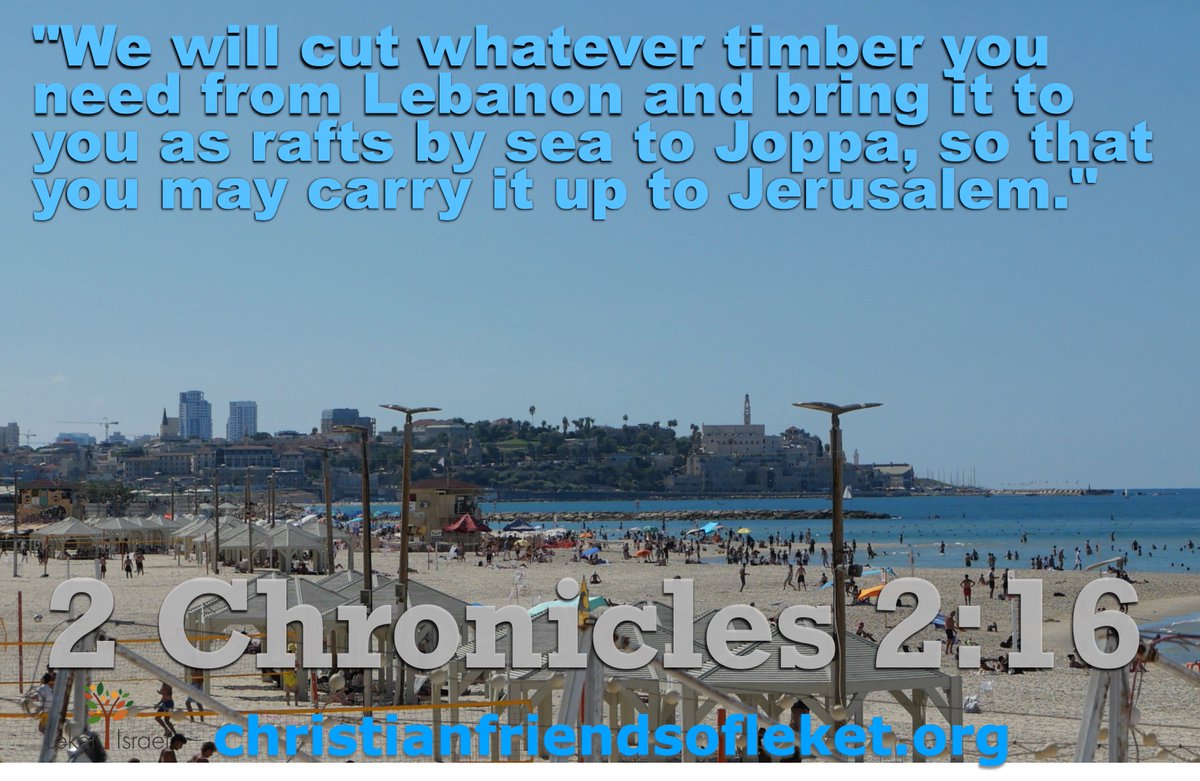 The modern city of Joppa as seen from Tel Aviv.  Shabbat Shalom.