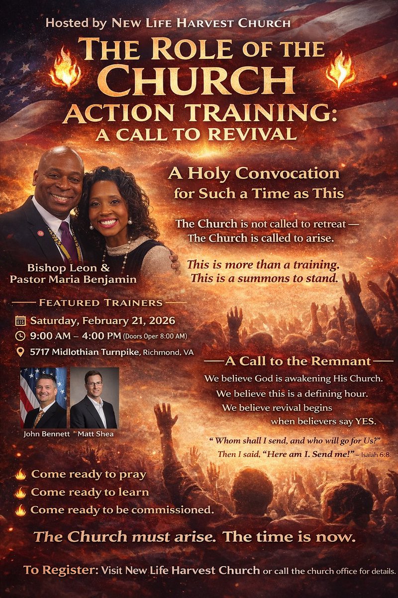 If you would like to watch our training live online and cannot attend in person - email newlifeharvestchurch12@gmail.com and we will send you the link to register for the Live Stream Event (9am-4pmEST) 
$20 - Live Stream
$40 - In person (special discount for married couples)
$20