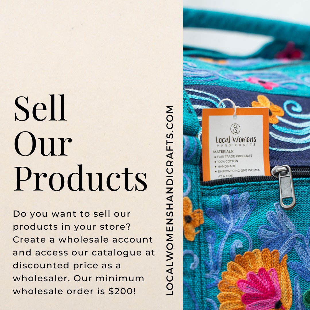 localwomens's tweet photo. ✨Sell Our Products !✨
Our  wholesale catalogue is now available on our website — to access it with  your current wholesale account you can login and you will get 50% off  at checkout!
#womenempowerment #womeninbusiness #handicrafts #handmade #ecofriendly #fairtrade  #wholesale https://t.co/3xuBdFcsIt