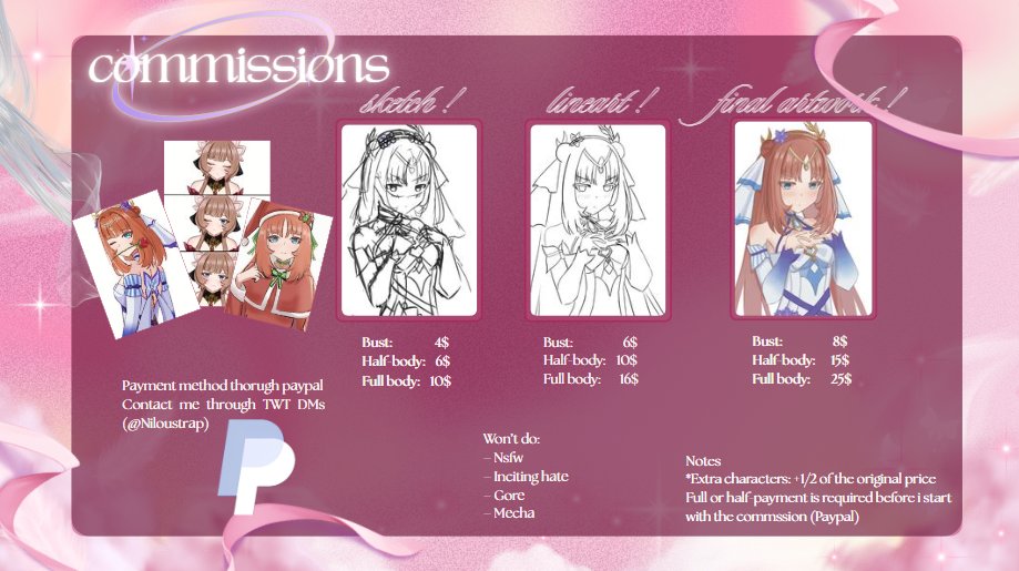 Nene is accepting COMMISSIONS! tweet media