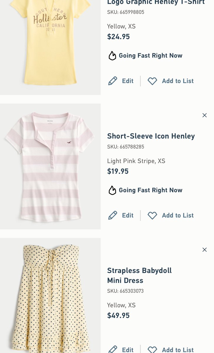 charmmycal's tweet image. new hollister dropssssss eeeeee~ ive been on a yellow kick lately