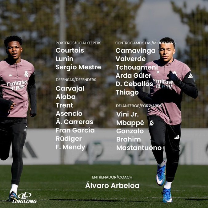 🚨 CONVOCATORIA OFICIAL DEL REAL MADRID 🚨

¿OPINIONES? 👀