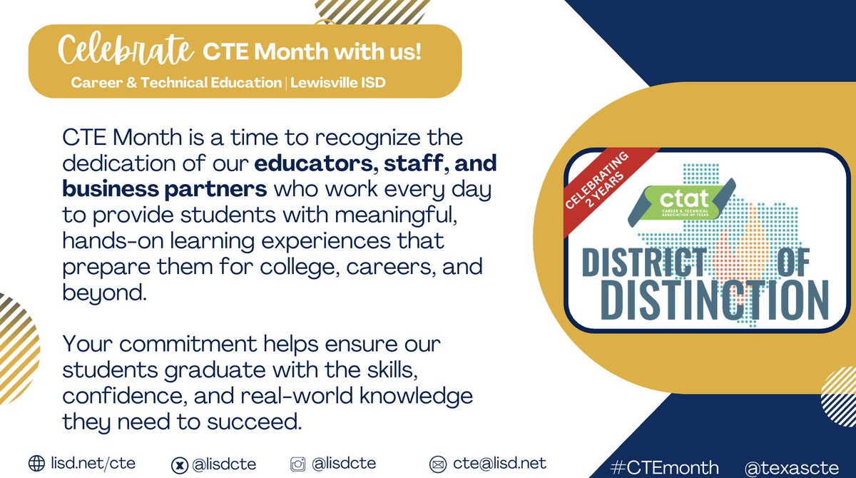 Career & Technical Education Lewisville ISD tweet media