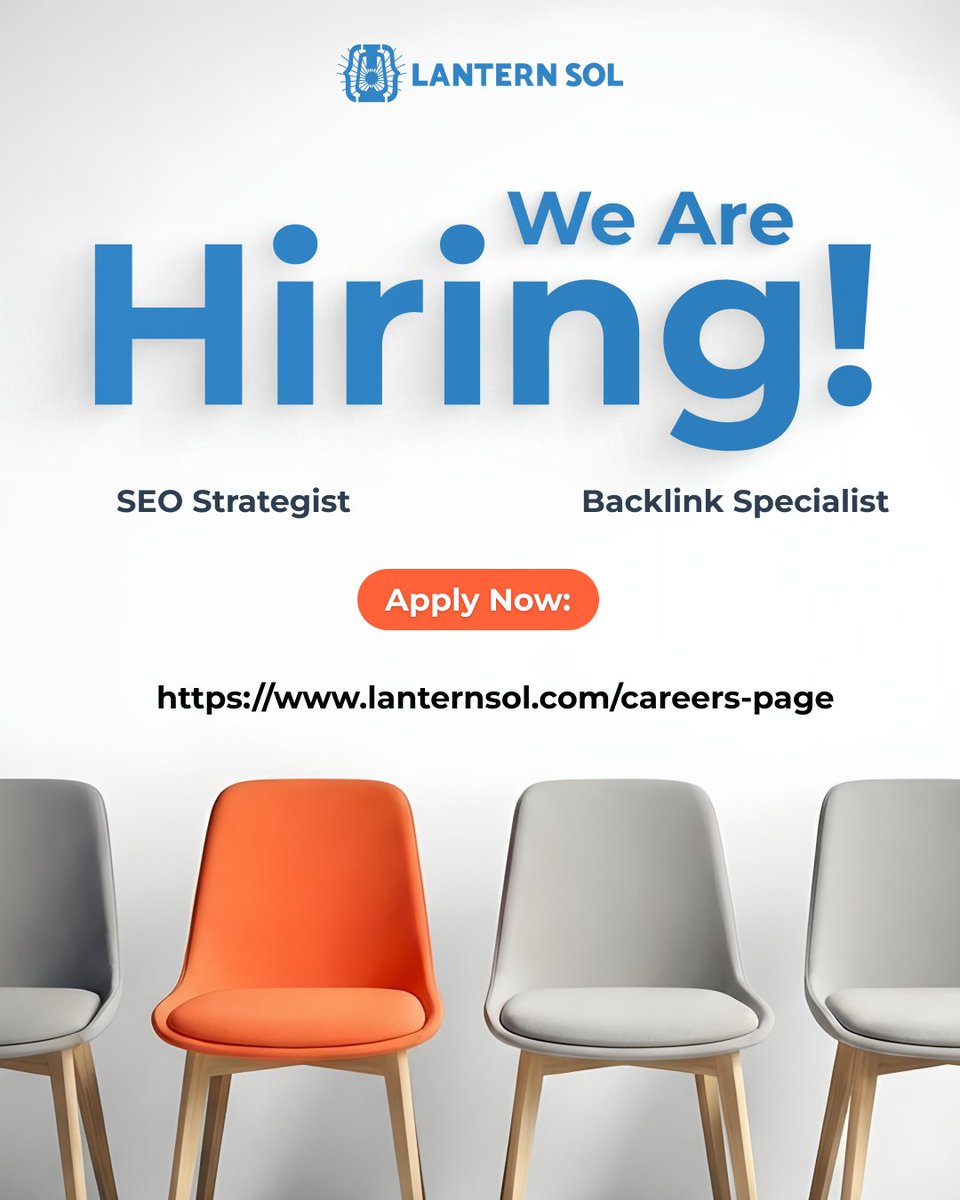 SEO isn’t just execution—it’s strategy. 🚀 We’re looking for a Strategic SEO Thinker &amp; a Backlink Specialist to join the Lantern Sol team.
🔎 Data-driven? 🔗 Authority builder? 💻 Fully remote.
Apply here: lanternsol.com/careers-page

#SEO #Hiring #RemoteWork