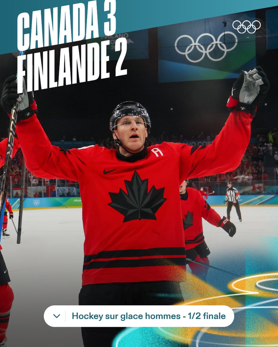 EN FINALE 🇨🇦🏒

<a href="/HockeyCanada/">Hockey Canada</a> se qualifie en finale des Jeux Olympiques grâce à un but de Nathan MacKinnon à la dernière minute 🤯

#MilanoCortina2026