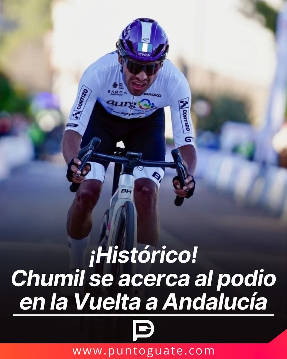 🇬🇹 El guatemalteco Sergio Chumil está a solo 54 segundos del líder en la Vuelta a Andalucía. Chumil sigue firme y hace soñar al país.
.
#SergioChumil
#VueltaAndalucía
#Ciclismo
#OrgulloChapín
#Guatemala