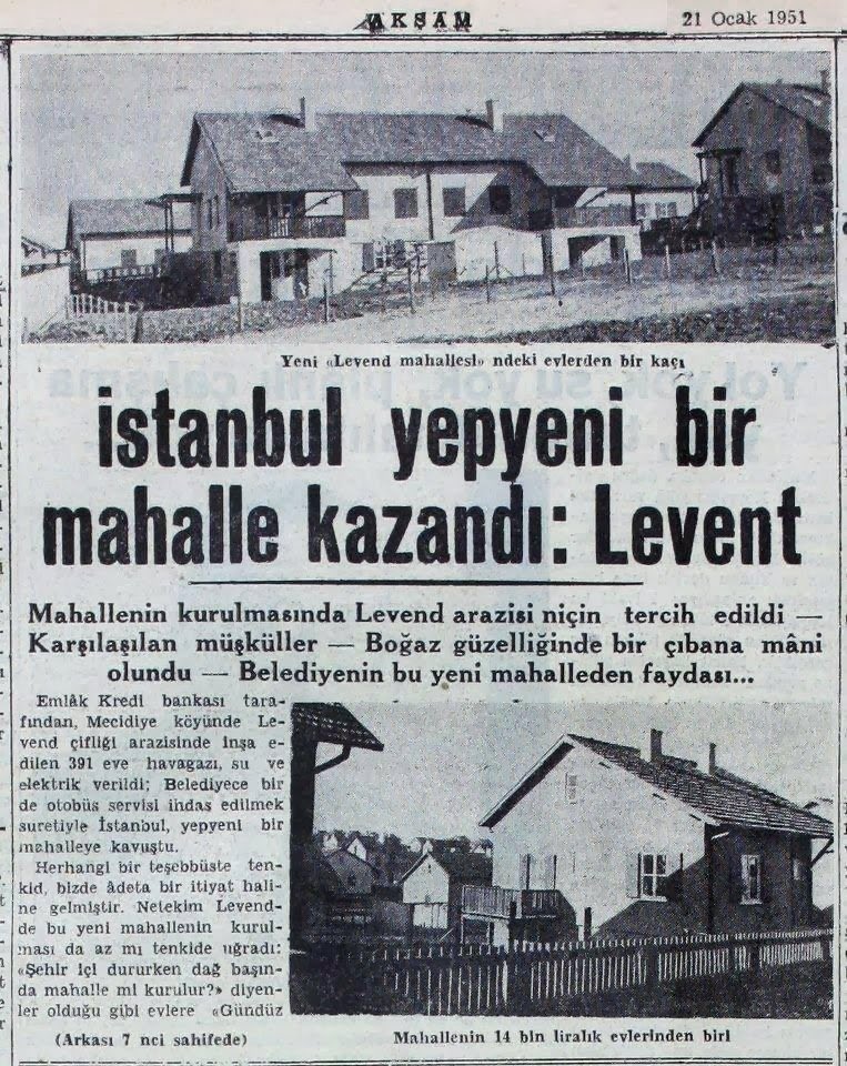 1951 yılında Levent’te satılan müstakil bir ev 14 bin liraymış 

Yani o dönemin altın fiyatlarıyla 2.8 kilogram altın

Şu anda benzer m2’de bir ev 150m TL yani 21.5 kilogram altın