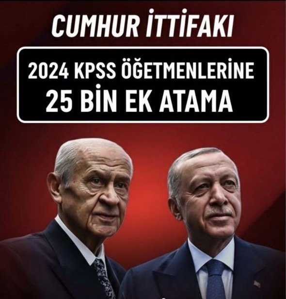 Seymaalbayrak47's tweet image. 2024 kpss öğretmenleri 25 bin ek atama müjdesi bekliyor
@RTErdogan
@dbdevletbahceli
@memetsimsek
@Yusuf__Tekin
@PrfDrFilizKilic
@TalipGeylan06
#2024KPSS