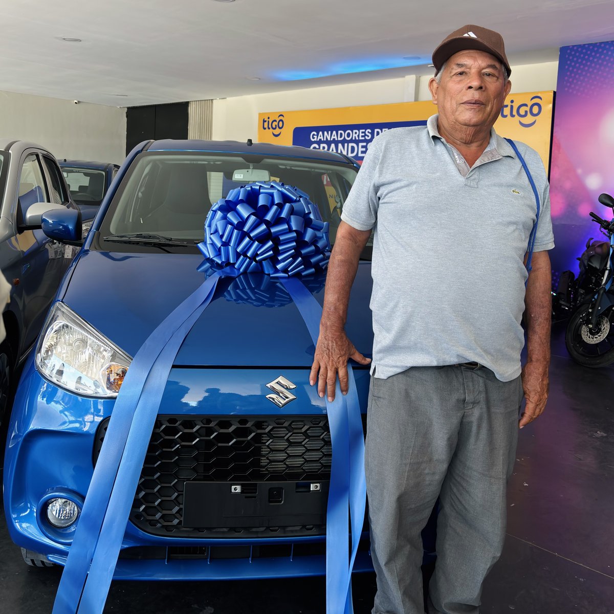 TigoElSalvador's tweet photo. Conocé los tres ganadores de carros Suzuki de nuestra dinámica de +20,000 premios.🤩 https://t.co/H1cqxQokG0