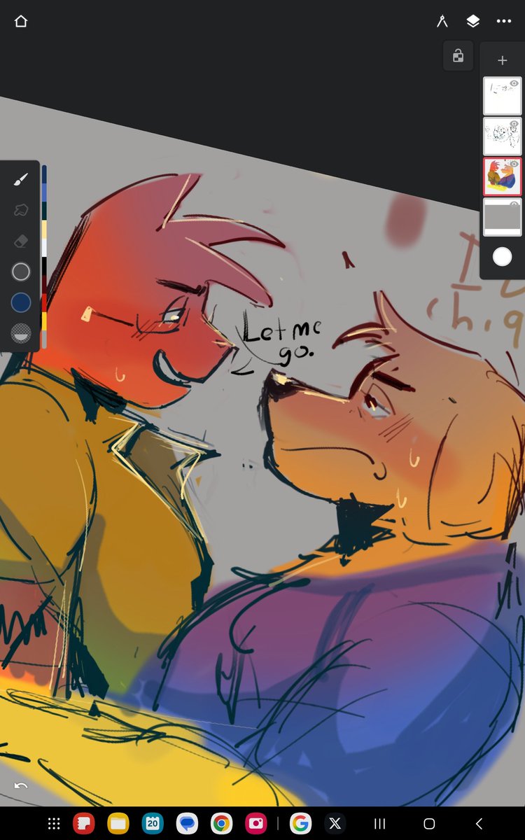 Two fools. 
(Halooo I am back— )

#dogman #dogmanpetey