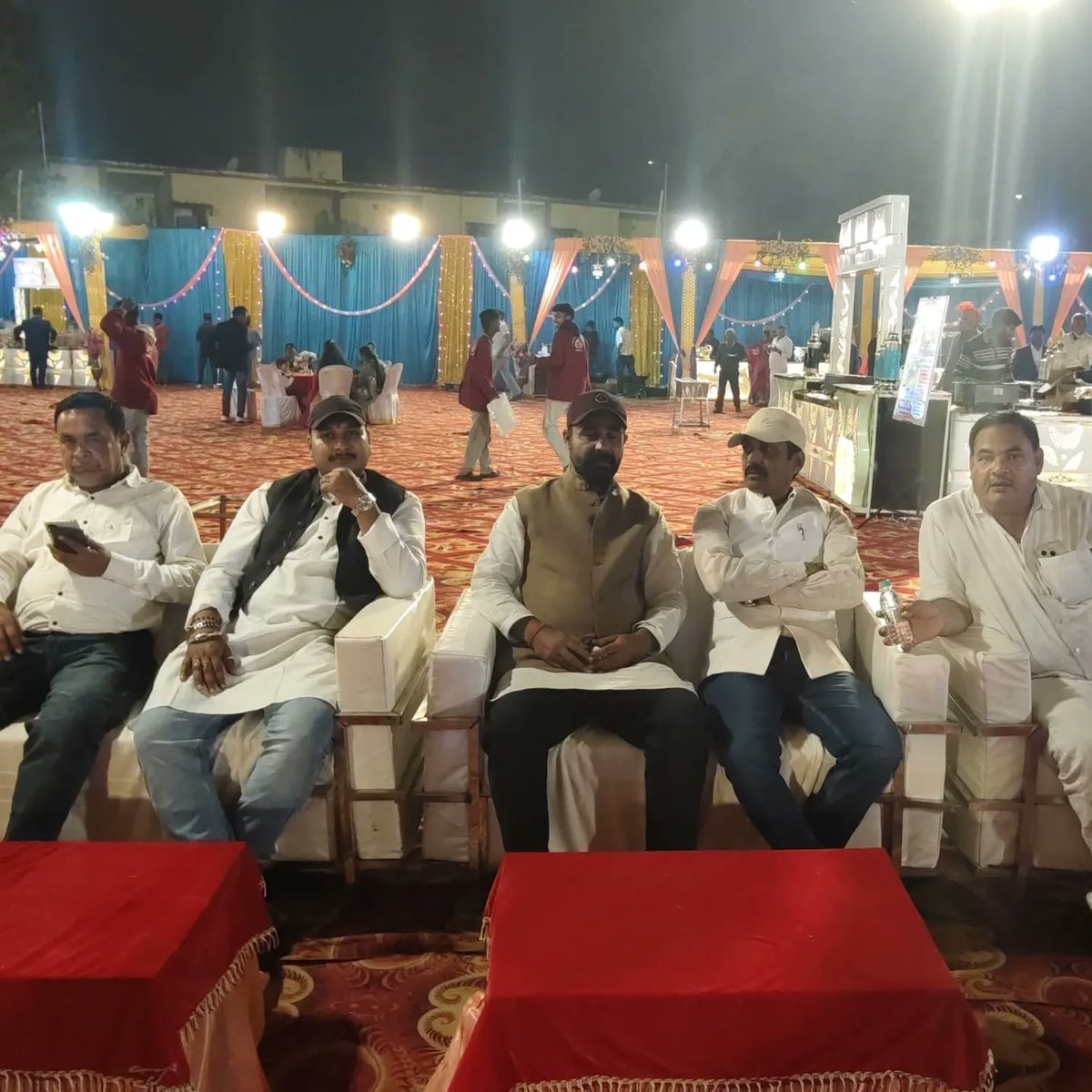 choubey_the's tweet photo. आदित्य बिरला ग्रासिम प्लांट रेहला के MD श्री अवस्थि जी के सुपुत्र के विवाह समारोह में शामिल हुआ https://t.co/CoOxXNoBIK