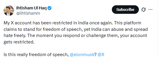 He used to earn money by ragebaiting Indians. Now his account has been banned in India. 

he’s crying because he won’t get the same payout as before