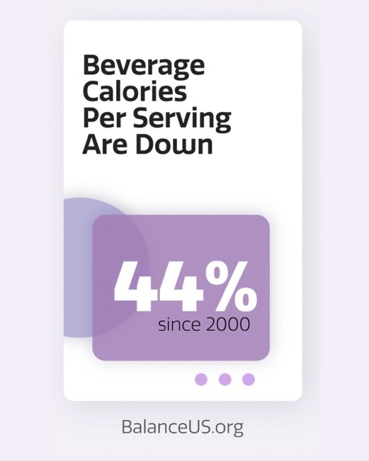 RIBeverage's tweet photo. With more choices, less sugar and clear information to help consumers choose what right for their families,   beverage calories per serving are down 44% since 2000. Learn more at https://t.co/bLUMPe9VCZ https://t.co/i1G9IKdl3L