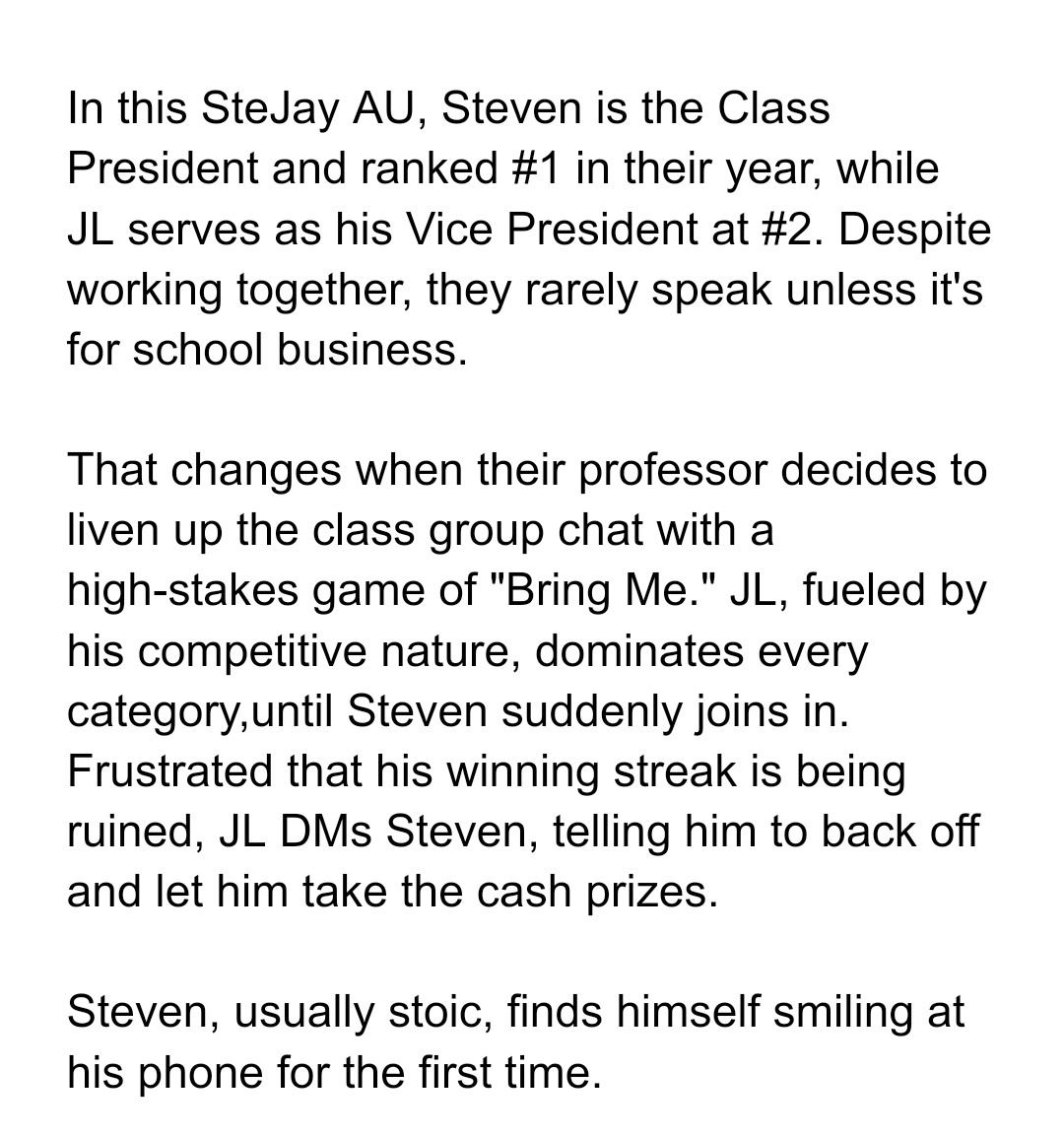 _Jaywritess_'s tweet image. #STEJAYAU 

"BRING ME" a reason. 

KABAG LANG TO 🤣 NA-INSPIRED LANG SA STEJAY HQ, BRING ME SEGMENT 🤣