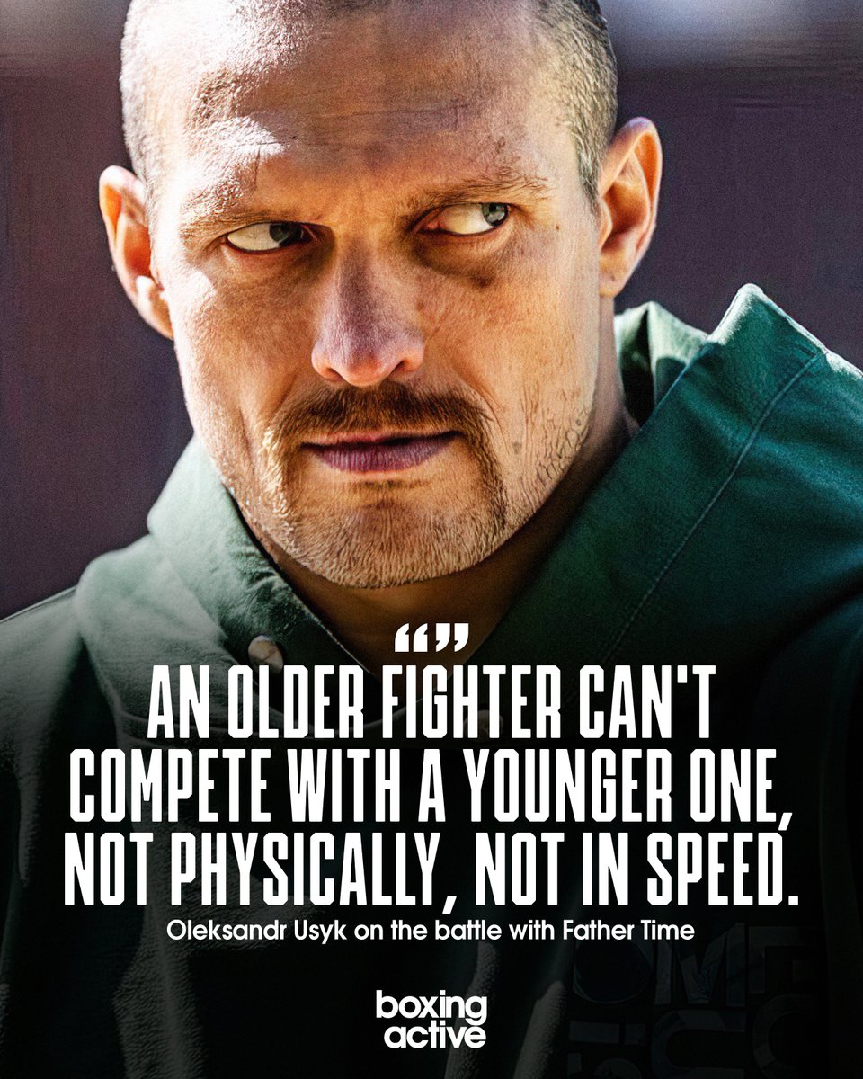 boxingactive's tweet image. Usyk says he already knows when he’ll retire 👑🥊
“There is a clear date when I’ll say thank you. An older fighter can’t compete with a younger one – not physically, not in speed. It’ll be their era.
Whoever proves strongest in discipline, work, patience &amp;amp; guts will succeed me.”