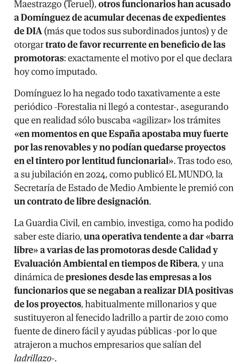 La acumulación de escándalos en el gobierno de Sánchez es de tal magnitud que cuando imputan a una directora general del Ministerio de Transición Ecológica y a su antiguo subdirector, por prevaricación, casi pasa desapercibido.

En este caso, la imputación es debida por favorecer