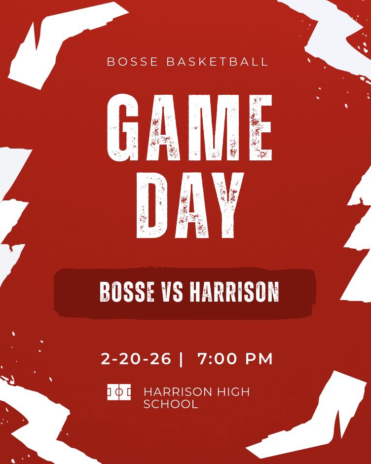 🚨 GAMEDAY 🚨
📆Today‼️
🕠 JV @ 5:30 PM
🕚 V @ 7:00 PM
📍Harrison High School