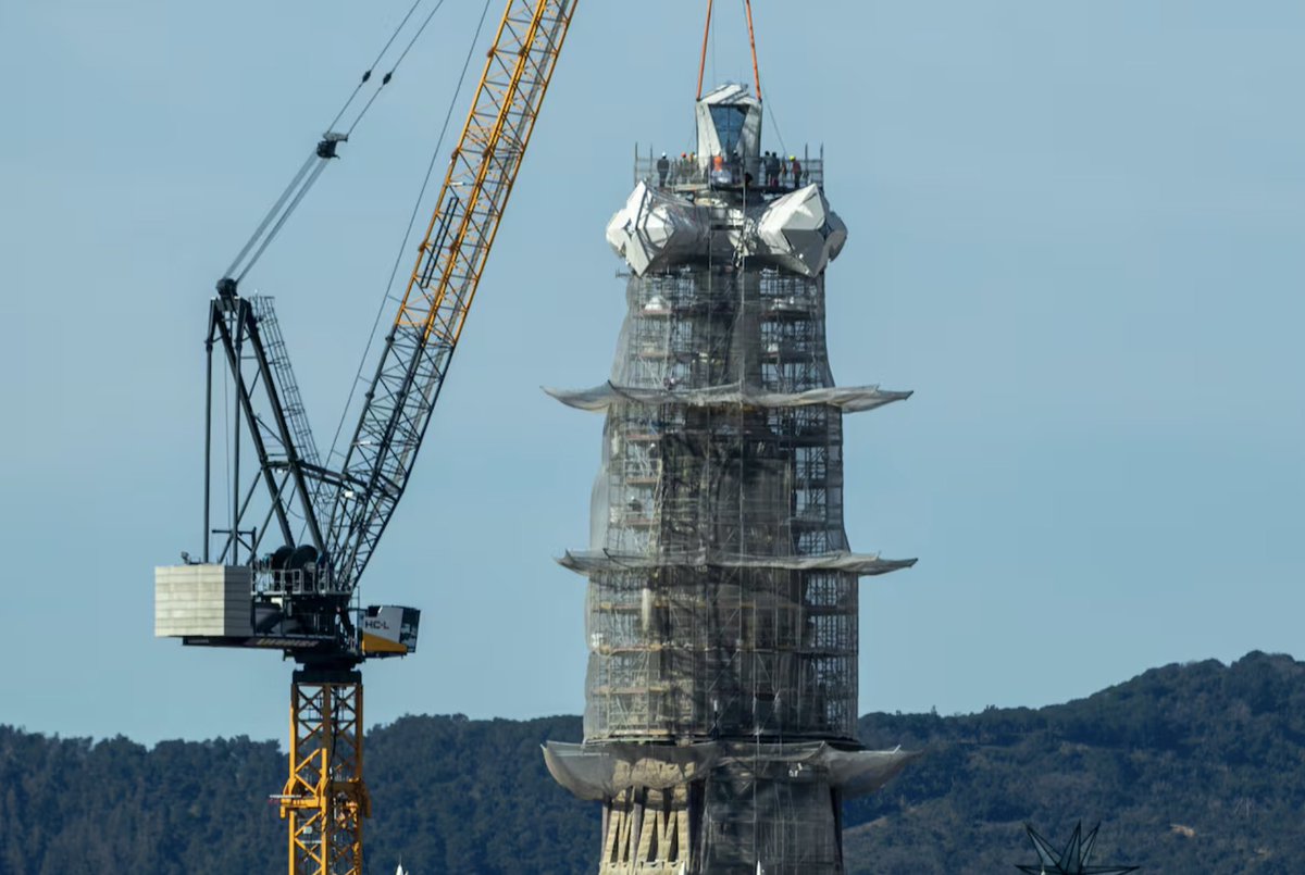 La Sagrada Familia 🇪🇸 coloca la última pieza de su torre más alta y alcanza los 172,5 metros

Todavía faltará retirar el andamio y terminar el interior, será inaugurada el próximo 10 de junio, coincidiendo con el centenario de la muerte del arquitecto Antoni Gaudí ⛔️