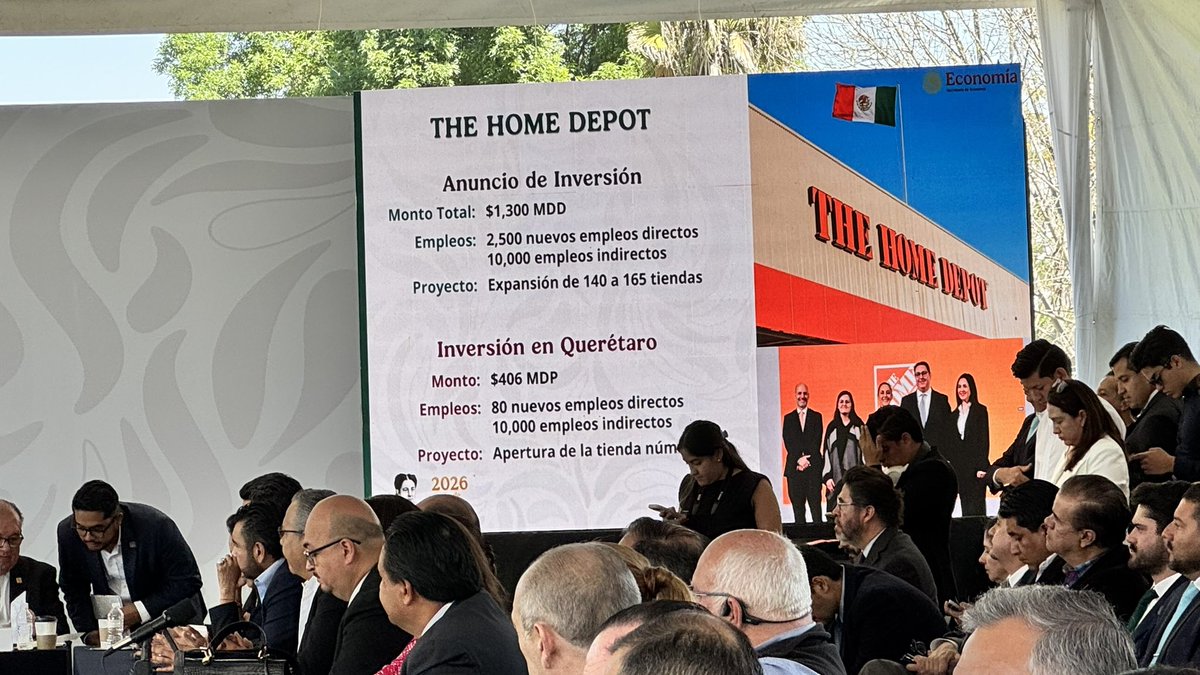 ¡Nuevo Home Depot para octubre! Será en aquel mes cuando la empresa abra su séptima tienda en la entidad, con una inversión de 406 millones de pesos y la generación de hasta 10,000 empleos indirectos.
