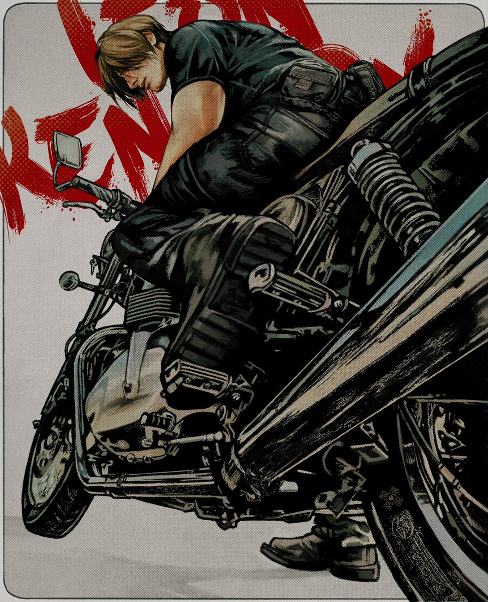 itssanlee's tweet image. biker leon (sometimes i forget that he loves bikes)