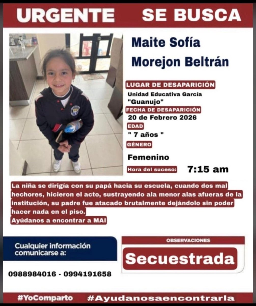 Urgente 😢 🇪🇨