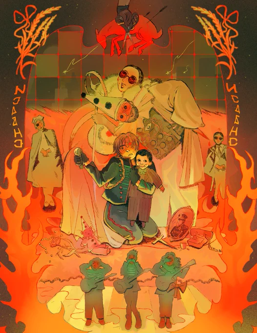 idea -> finished thing, I went orange, I love it too much