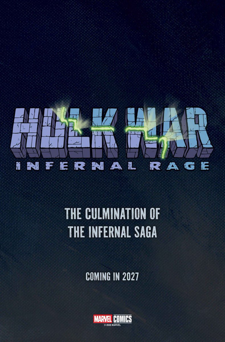ThePlanetComics's tweet photo. La saga infernal de Hulk llega en el 2027 con Hulk War con Phillip Kennedy Johnson y Nic Klein https://t.co/mefVpb2ZdN