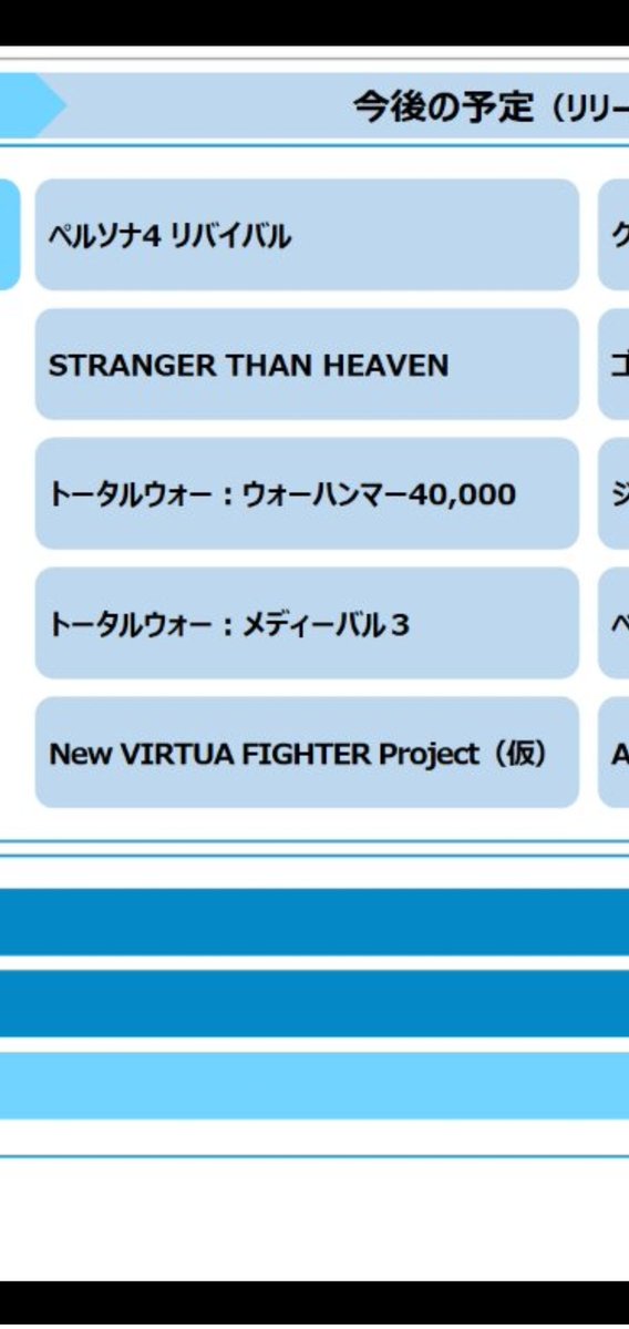 セガ公式の2026年の予定表、 周年情報だけで具体的なタイトル記載が