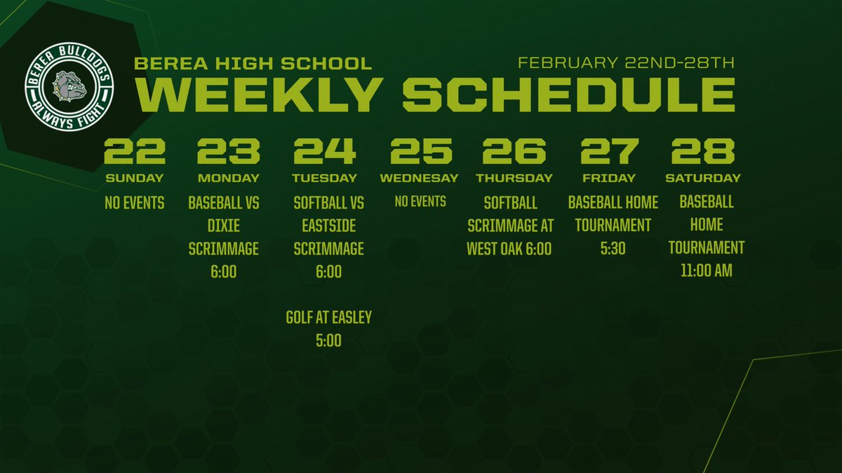 Berea High School Athletics tweet media