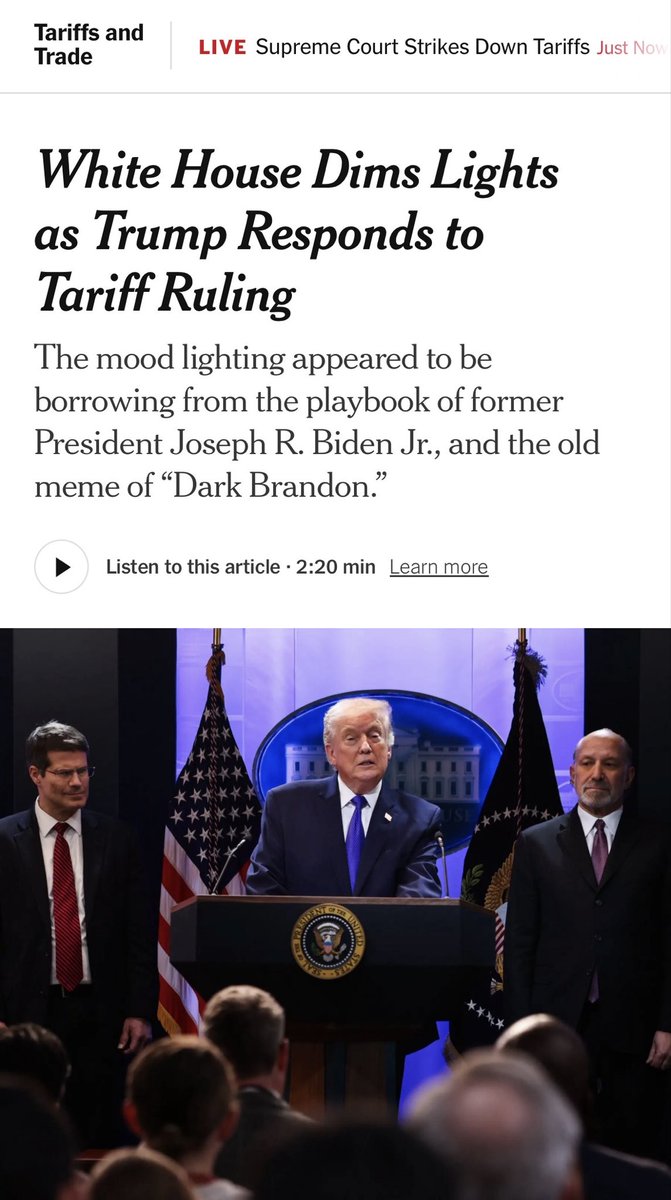 In order to go along with his kognitive state they should just switch it off 

#trump #tariffs