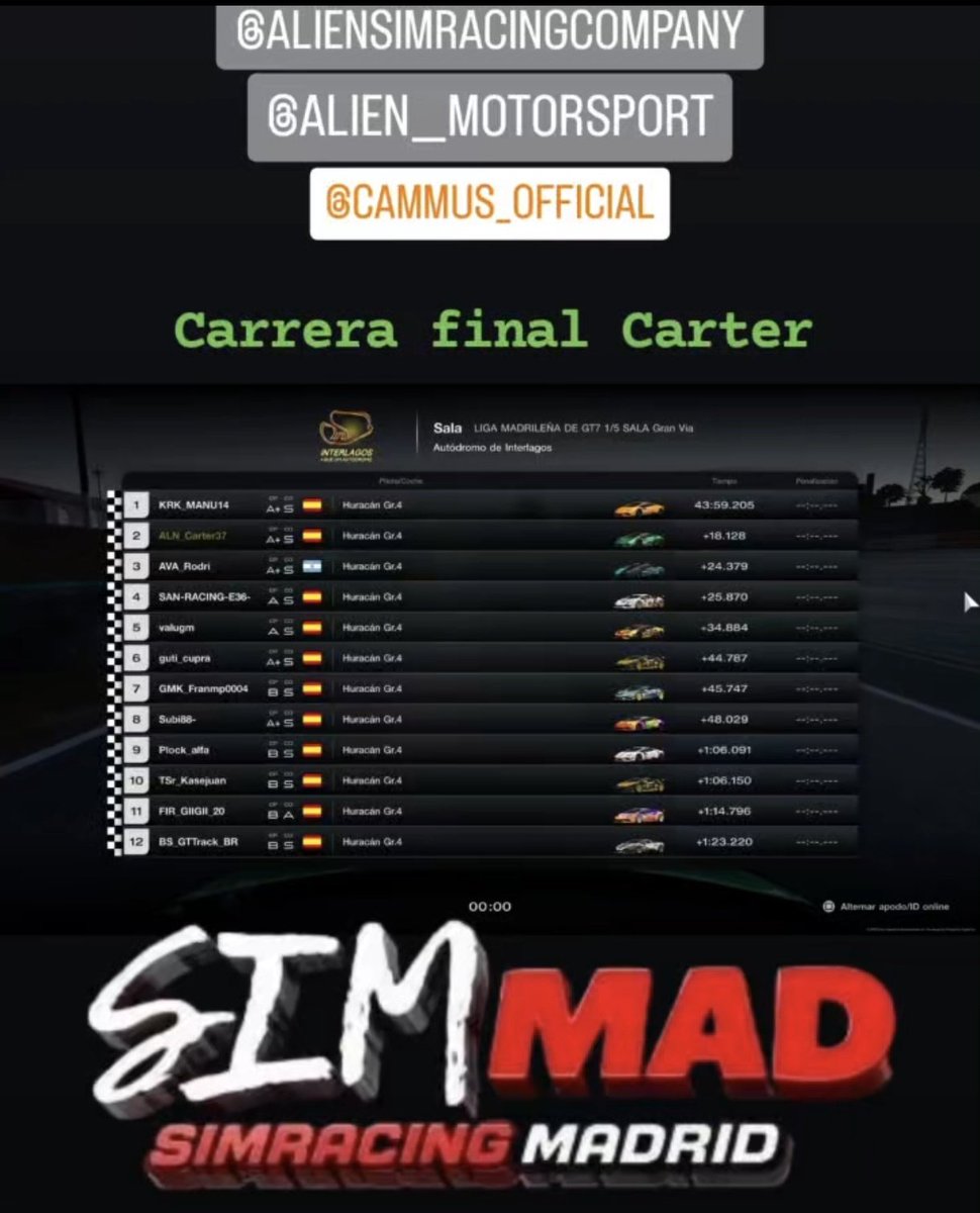 Carter alien spain tweet media