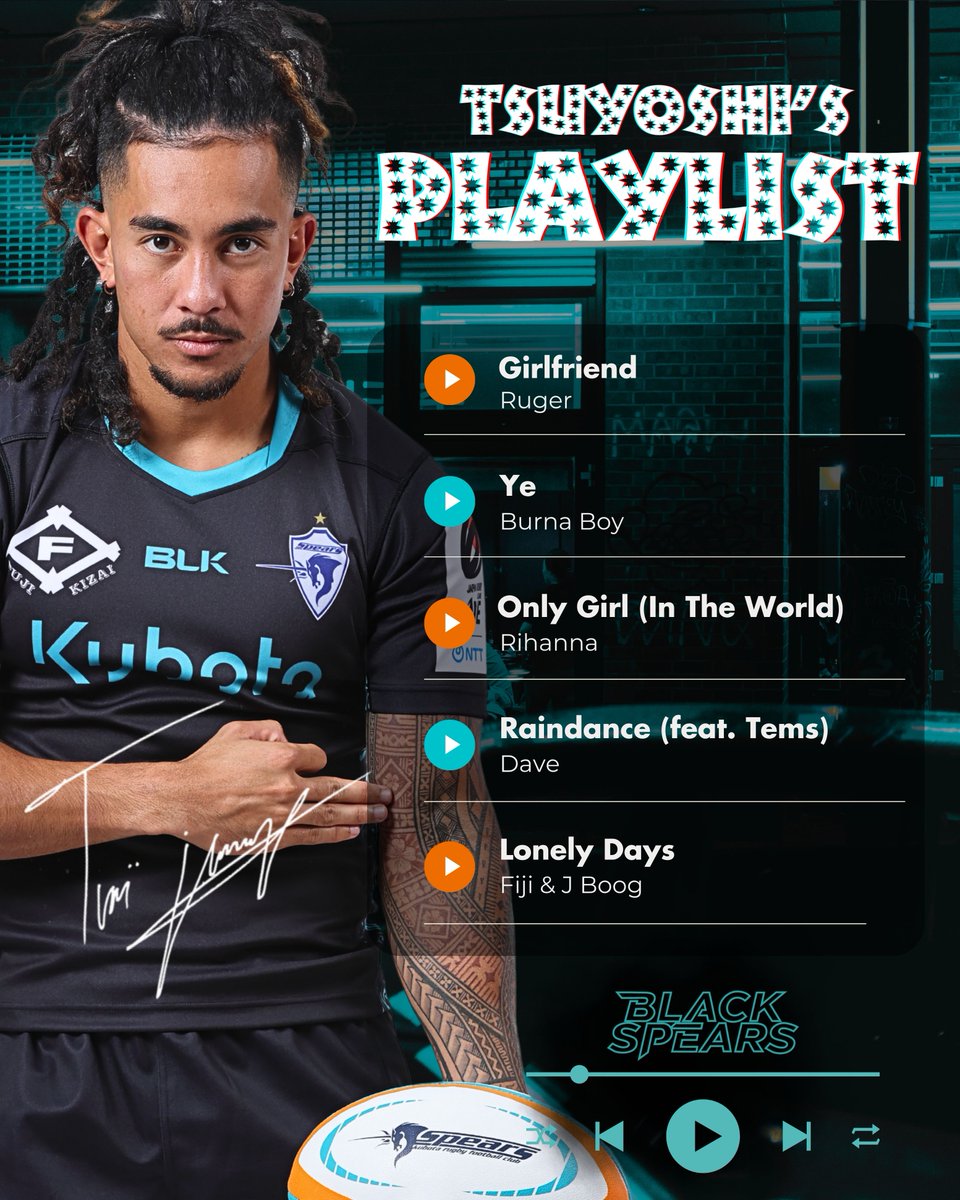 TSUYOSHI JENNINGS's Top 5 Picks for #BLACKSPEARS . Better listen