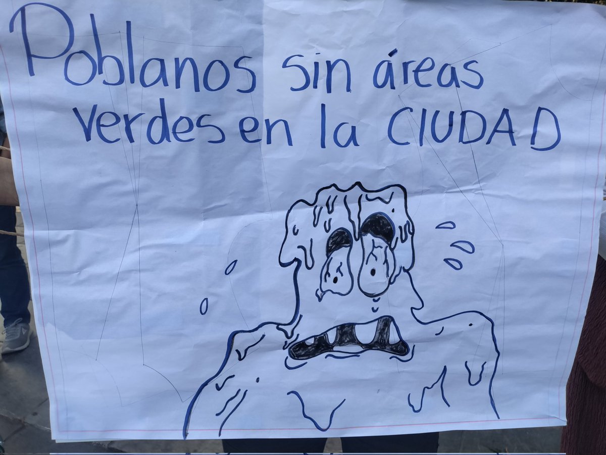 ¿Sientes calor? De seguro te identificas con este dibujo. Sin 🌳 árboles pronto estaremos así. El teleférico puede ir, pero sin ecocidio. 🕊️ Por ti, por mi, por nuestro futuro, por todos. 🦋 #MásEspaciosPúblicos #CiudadesHumanas.