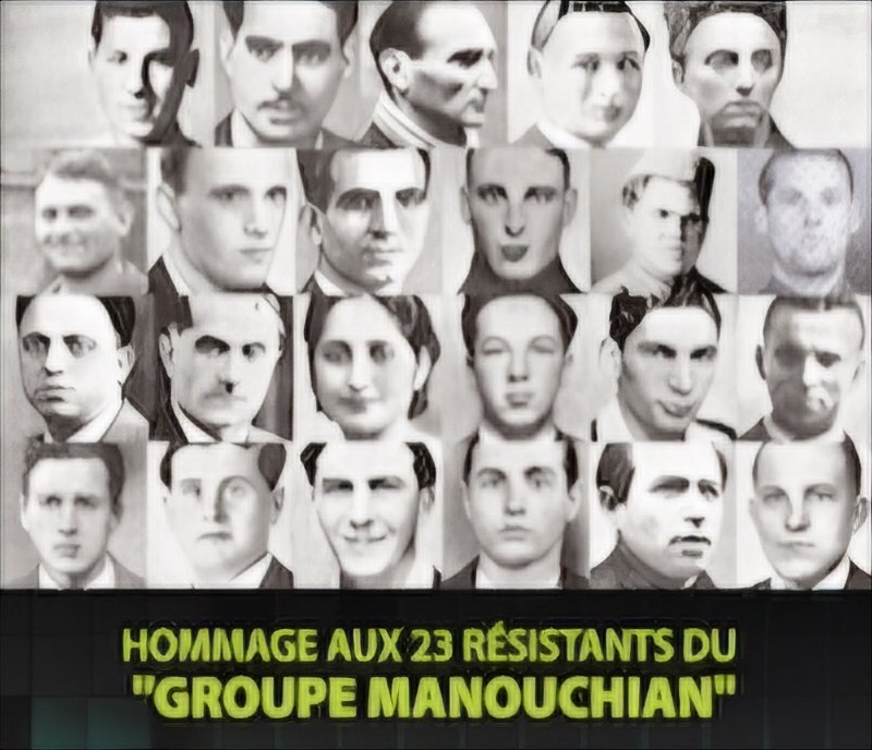 ils étaient 23 résistants : juifs,communistes, Polonais, Italiens, Hongrois,Arméniens,
Espagnol Roumaine. Traqués par la police française, arrêtés, torturés, ils furent exécutés le 21 février 1944. Ça fait 82 ans et ce sont ces antifascistes qu'on doit célébrer ce samedi.