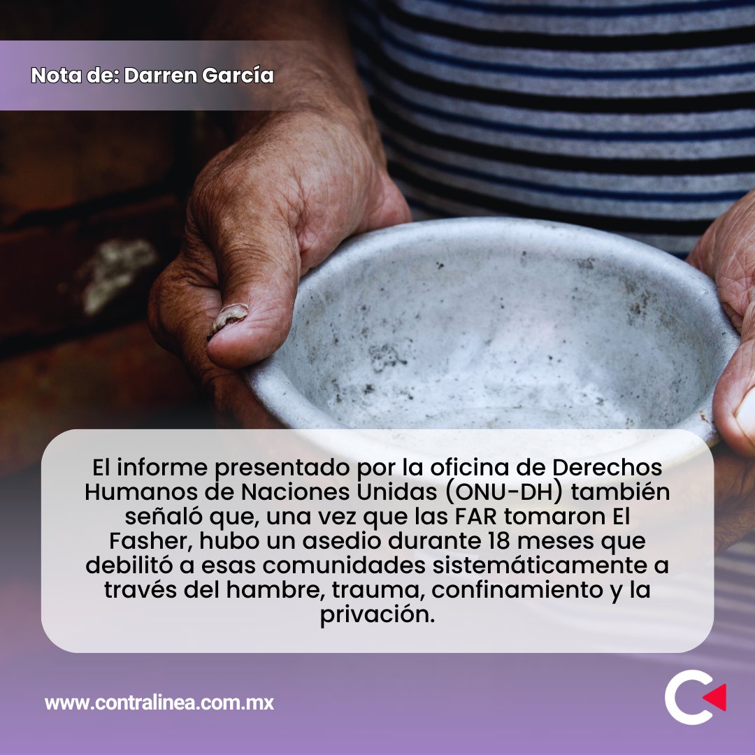 contralinea's tweet photo. Fuerzas de Apoyo Rápido cometieron campaña #genocida contra comunidades no #árabes en El #Fasher, #Sudan: ONU-DH (@ONU_es )
#Contralínea #PeriodismodeInvestigación
Lee aquí👉🏻 https://t.co/wzrteCNjpc https://t.co/fCa0OTU64y