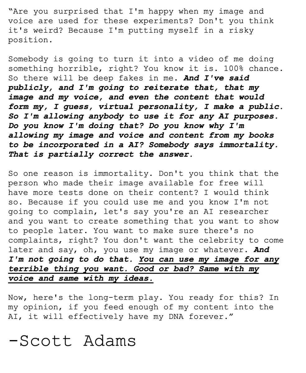 AI Coffee with Scott Adams tweet media