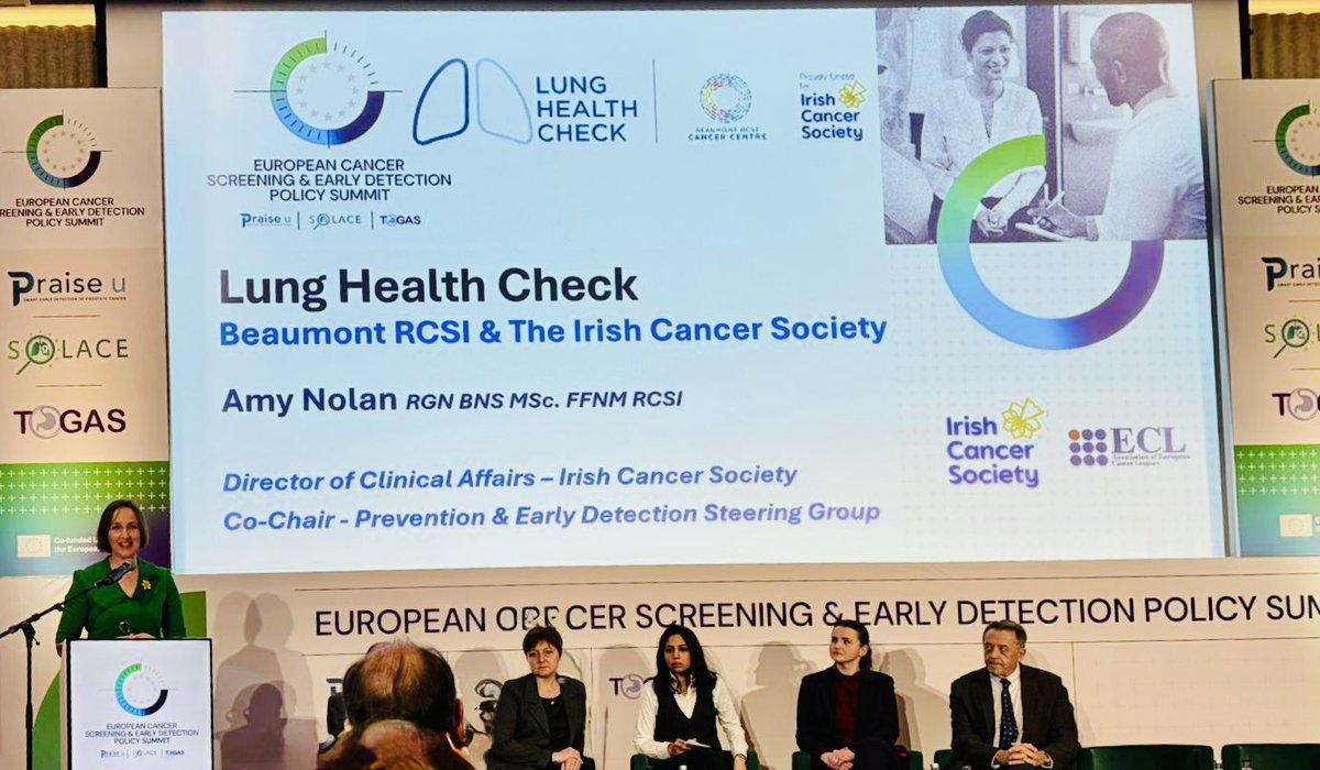 AmyNolanDublin's tweet image. #ShoutOut &amp;amp; Thanks to @roche_san for representing @CancerCentreIre @IrishCancerSoc @lung_check_ie so brilliantly at the 𝙀𝙪𝙧𝙤𝙥𝙚𝙖𝙣 𝘾𝙖𝙣𝙘𝙚𝙧 𝙎𝙘𝙧𝙚𝙚𝙣𝙞𝙣𝙜 &amp;amp; 𝙀𝙖𝙧𝙡𝙮 𝘿𝙚𝙩𝙚𝙘𝙩𝙞𝙤𝙣 𝙎𝙪𝙢𝙢𝙞𝙩.💙

SOLACE is co-funded under the EU4Health Programme 2021-2027.🇪🇺