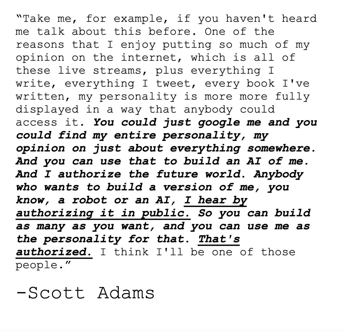 AI Coffee with Scott Adams tweet media